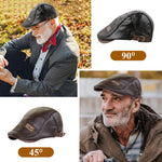 Luxurious Leather Plush Hat | Stylish Warmth for Winter