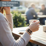 Elegante Smartwatch mit Fitness-Tracking und Benachrichtigungen