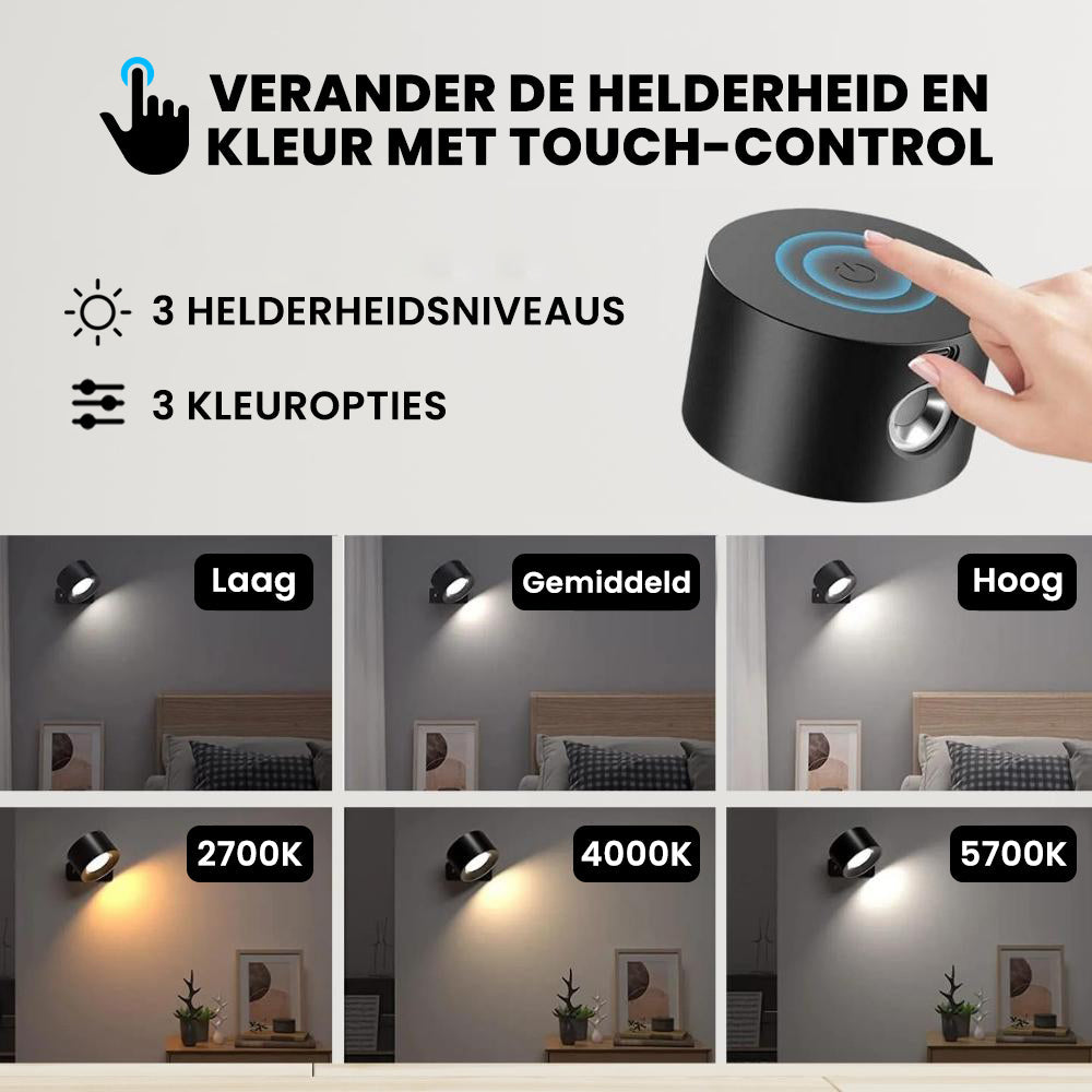 Flexible Wall Light with 360° Rotation for Any Room