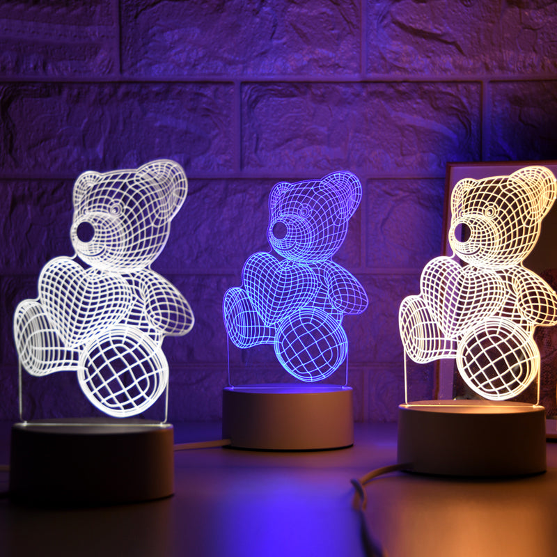 3D Teddylampe für eine beruhigende Atmosphäre
