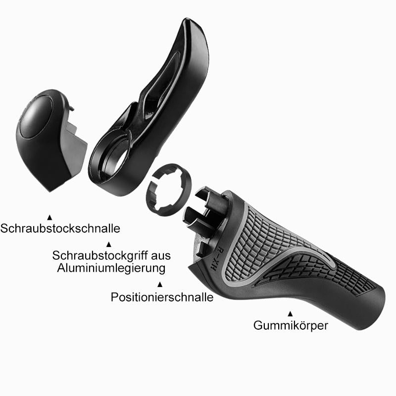 Ergonomic Bicycle Grips Made of Aluminum and Silicone