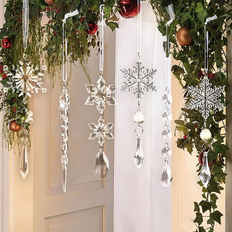Kristall Weihnachtsdekoration in Schneeflockenform