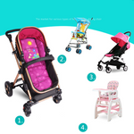 Weiche Sitzpolster für Kinderwagen – Einlage für Buggy, Hochstuhl & Autositz