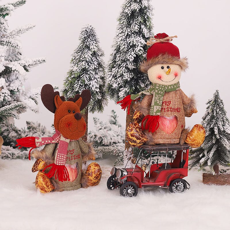 Weihnachtsgeschenkbeutel mit Reißverschlussdesign