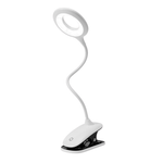 Clip-on Lamp with Flexible Neck – Rechargeable Reading Lamp for Bed
