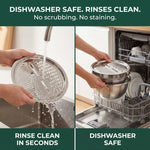 Vielseitiges Edelstahl-Schüsselset mit Reibe und Sieb – 3-in-1 Lösung