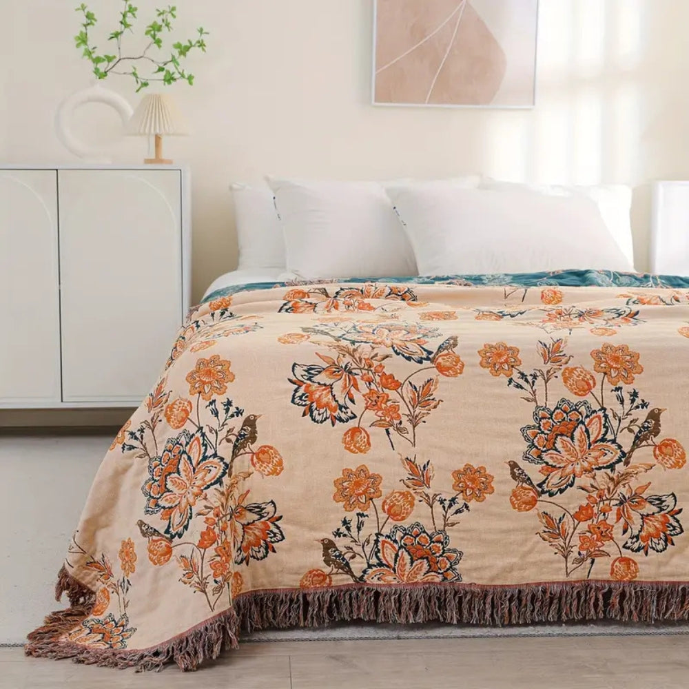 Vielseitige Baumwoll-Decke im Boho-Stil für jedes Zuhause
