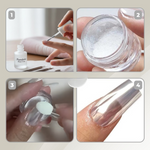 Glänzendes Chrom-Nagelpulver für makellose Nägel