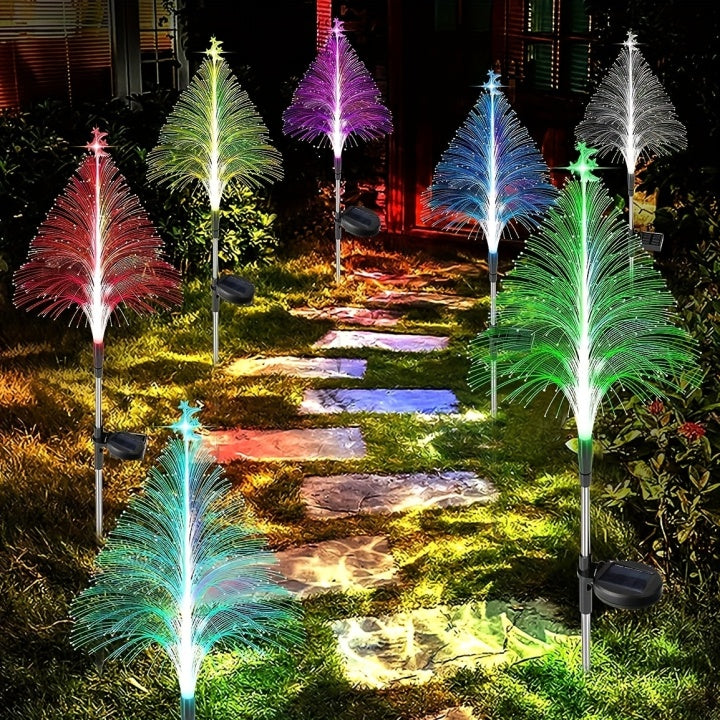 Lichtgarten Solarset – 3 Solarbetriebene LED Gartenlichter mit Farbwechsel