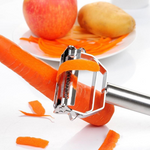 Präziser Edelstahl-Gemüseschäler mit Julienne-Funktion