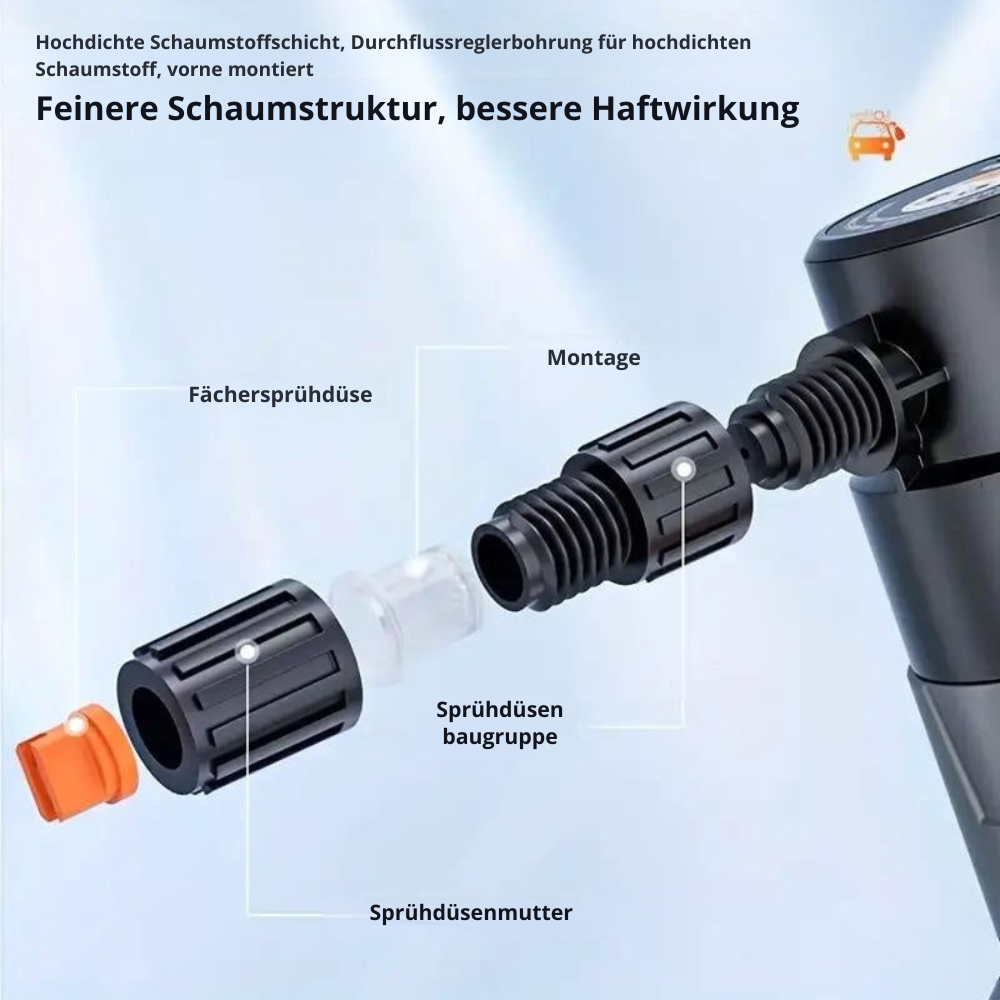 Akku-Schaumsprüher – Kabelloser Schaumspender für die Autowäsche