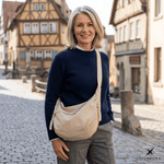Leichte Schultertasche aus strapazierfähigem Nylon mit intelligenter Fächeraufteilung