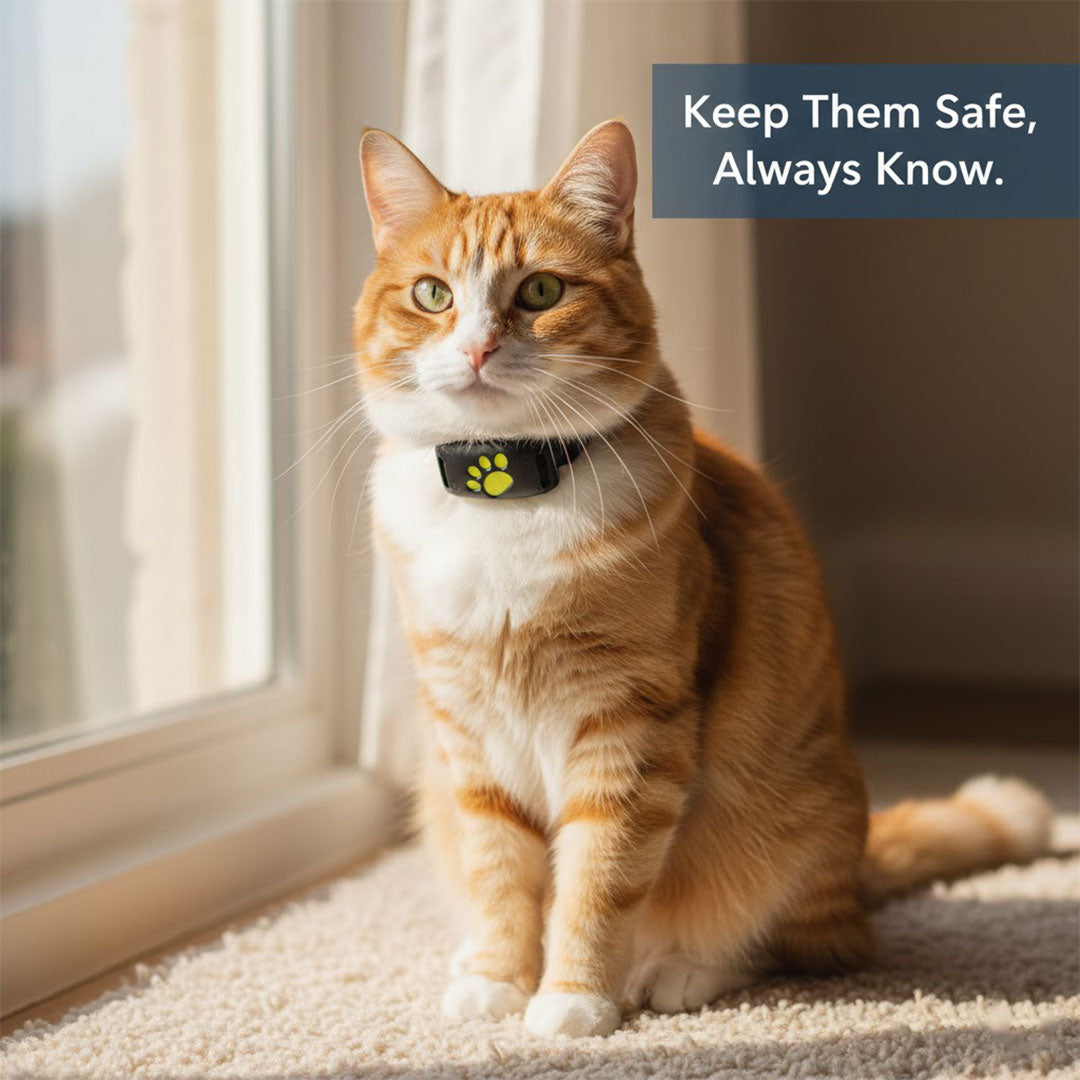 Intelligentes Katzenhalsband mit GPS-Tracking – Immer im Blick
