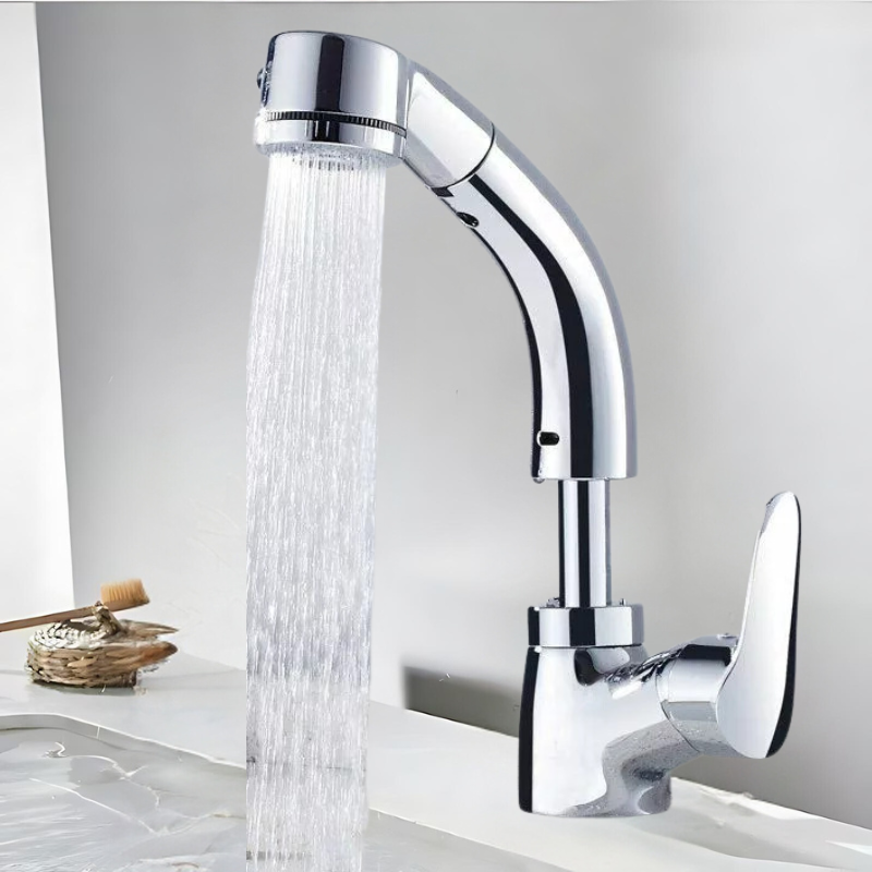 Elegant Faucet with Flexible Spout for Your Bathroom