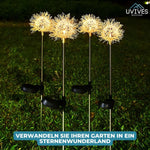 Sunflower Blooms - Weatherproof Solar Garden Lamp in a Floral Style