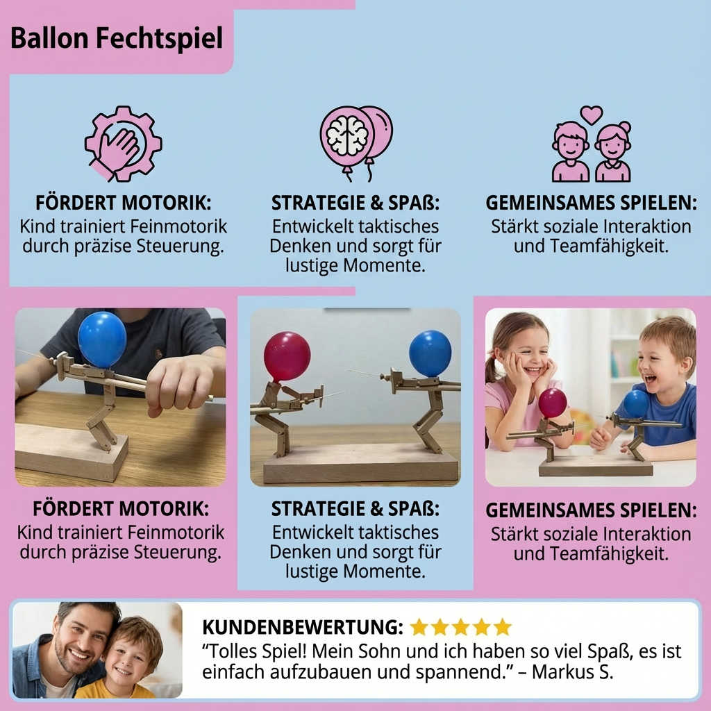 Fechtspiel mit Ballons