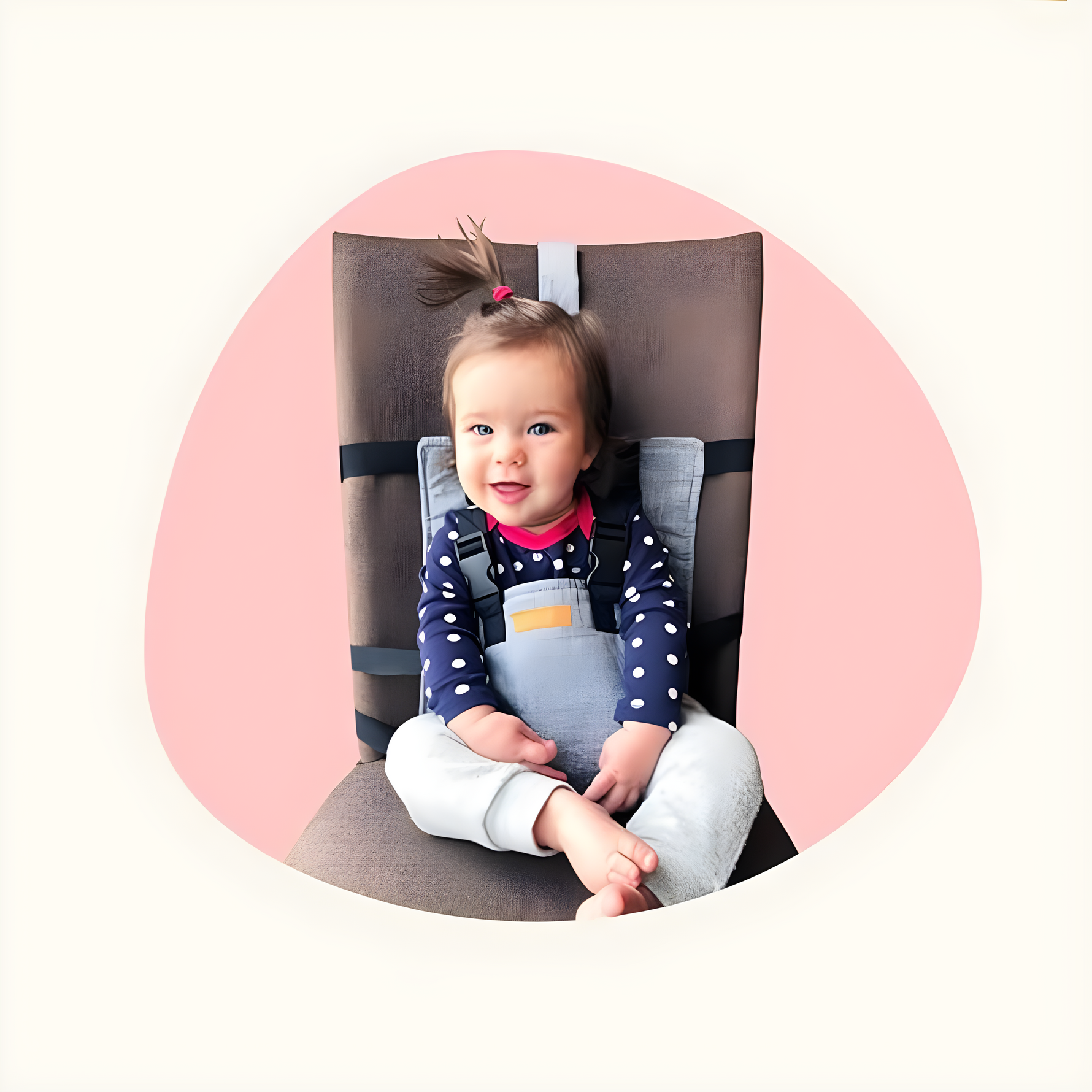 Safe and Portable High Chair for On-the-Go