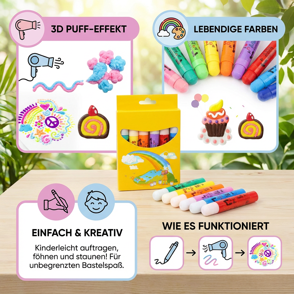 Popcorn Mahlstifte für kreative Snacks