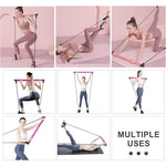 Fitnessstange mit Widerstandsbändern – Ganzkörpertraining leicht gemacht
