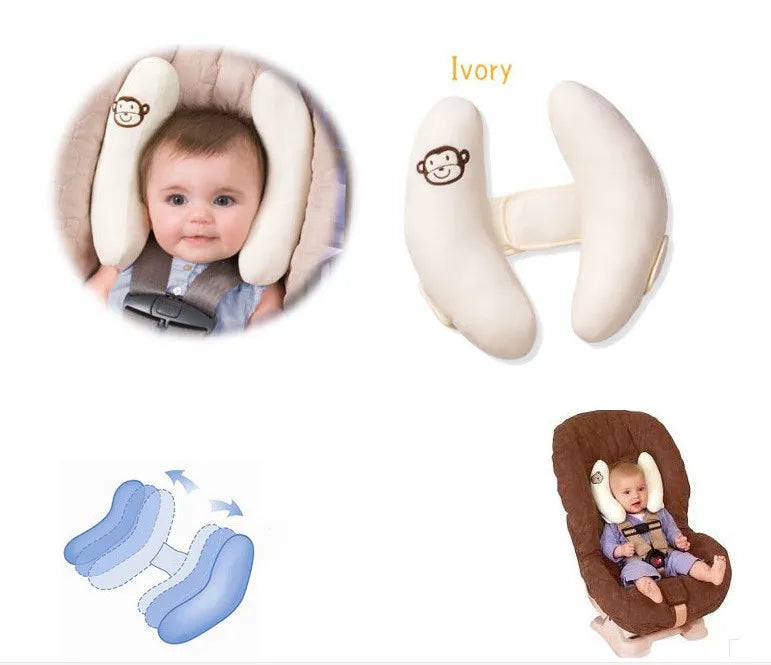 Autositz Nackenkissen für Kinder – Sanfte Kopfstütze für Babys
