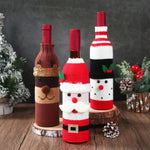 Festive Wine Bottle Cover – Stylish Christmas Decoration