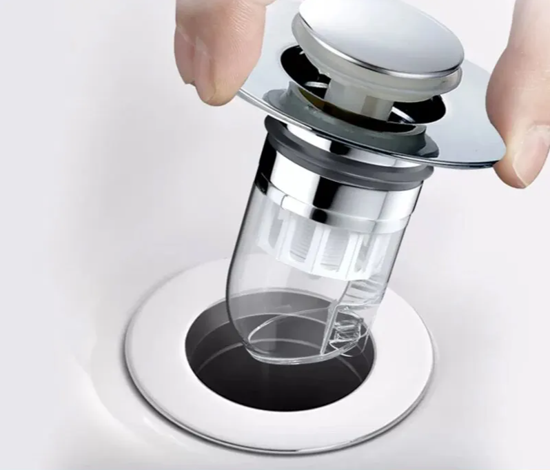 Universeller Pop-Up Waschbeckenstöpsel mit CleanSeal
