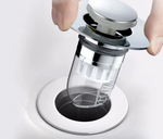 SmartSeal Universeller Pop-Up Abflussstopfen für Küche und Bad