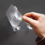 6 Stück Multifunktionale Selbstklebende Haken - Wandhaken Transparent