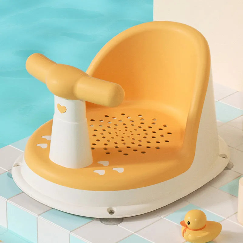 Baby Badesitz mit Griff – Rutschfester und drehbarer Wannensitz