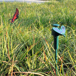 Solar-powered garden ornaments with lively movements