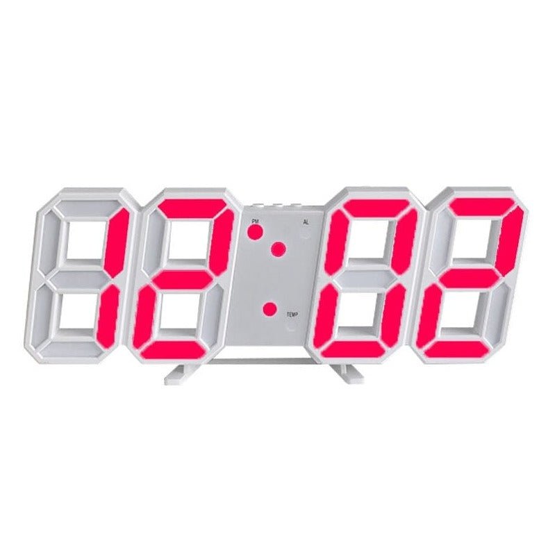 Modern 3D LED Wall Clock – Stylish Design with Dimmer Function