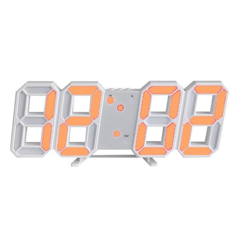 Moderne 3D LED Wanduhr – Stilvolles Design mit dimmbarer Beleuchtung