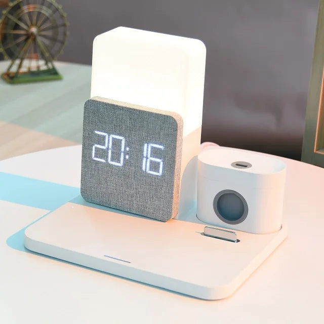 LumiCharge - Elegant Charging and Lighting Station for Your Bedroom