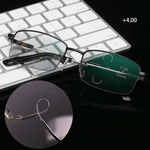 Leichtgewichtige Titan-Lesebrille mit progressiven Gläsern