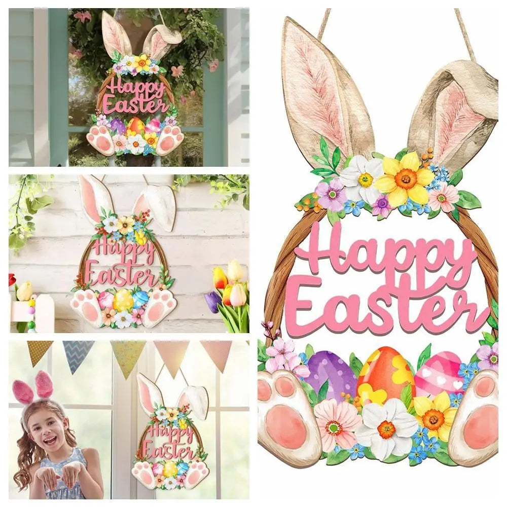Spring Magic Wooden Easter Decoration | 29.5×19.5 cm