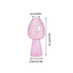 Elegant Mushroom Glass Vase for Hydroponic Plant Displays