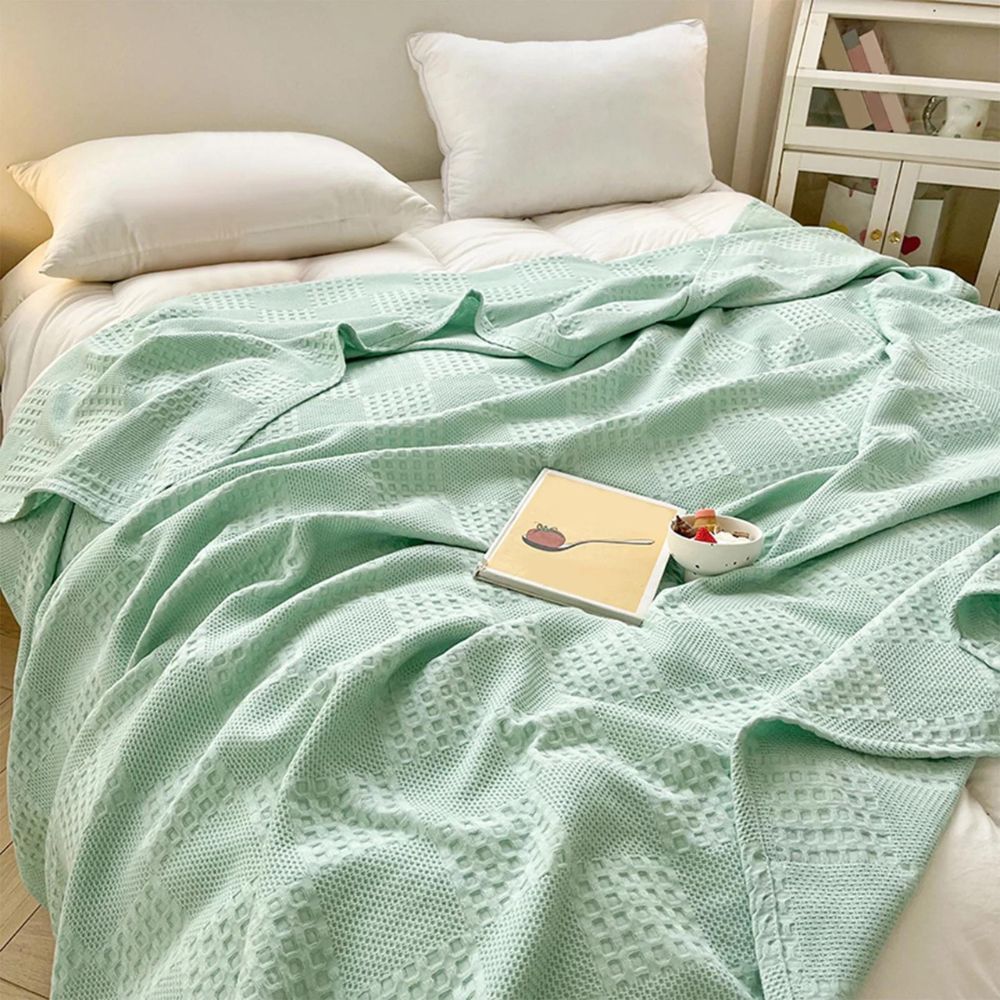 Ecoviva Waffle Blanket | 100% Sustainable Cotton | Stylish & Breathable