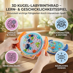 Kugel-Labyrinthspiel in 3D – Lern- und Geschicklichkeitsspiel