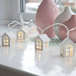 Star House | LED Light Chain with Charming Design | Warm White 1.5 m | Festive Decoration for Every Occasion