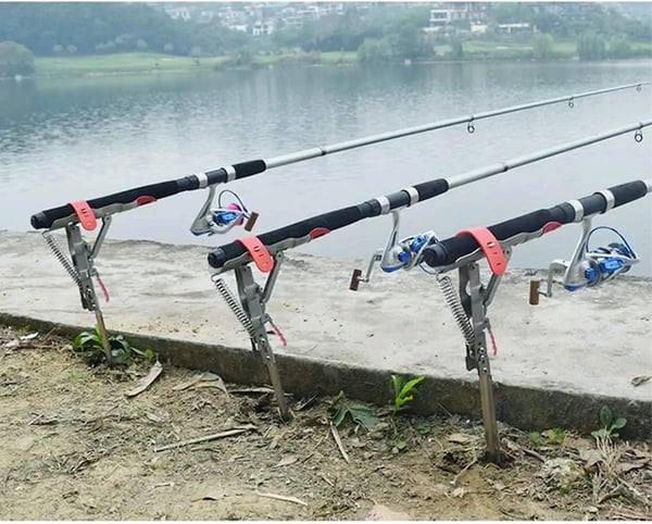 Fischrutenhalter mit Bissensor für Strand und Ufer