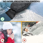 WinterWächter Ice Scraper with Fleece Glove | Warm & Waterproof | Scratch Protection for Your Vehicle