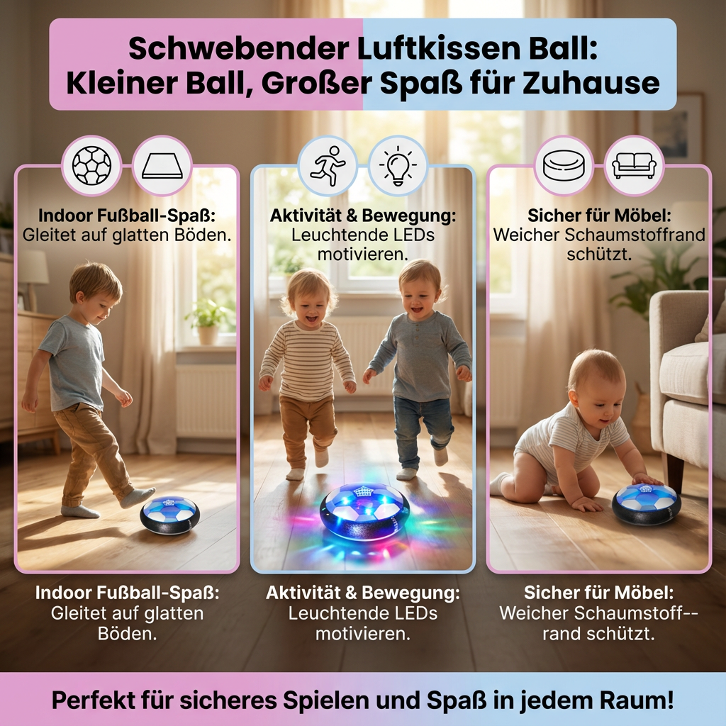 Schwebender Luftball mit Kissen