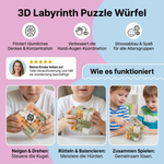 Puzzle Würfel mit 3D Labyrinth-Design