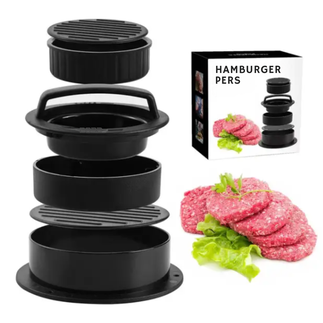 Burgerpresse mit Drehverschluss – Perfekte Patties im Handumdrehen