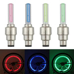 2er Set LED Radlichter für Auto und Motorrad, Ventilkappen