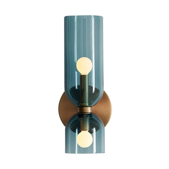 Modern Glass Wall Light with Double-Head LED