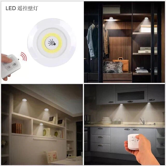 3er Set kabellose LED Schranklichter mit Fernbedienung