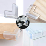 4 Stück Silikon Tisch-Eckenschutzabdeckungen