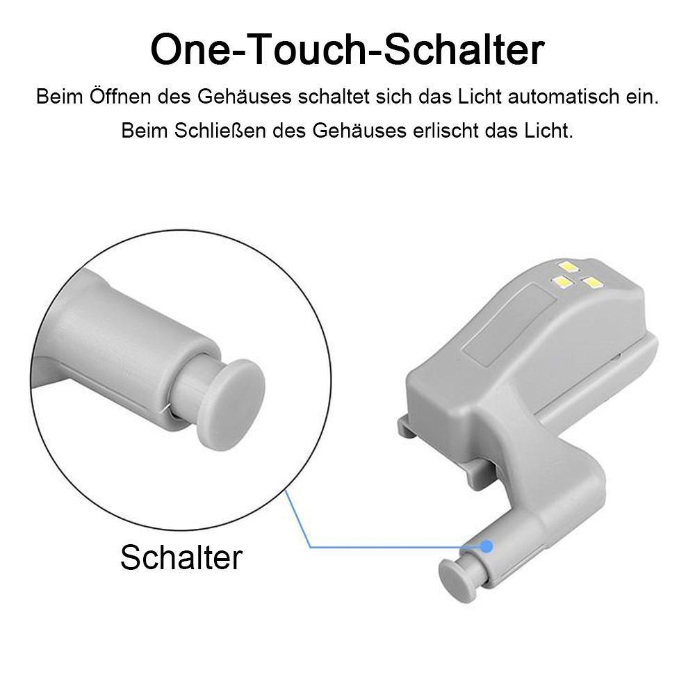 Helle LED-Scharnierschrankbeleuchtung (10 Stück) | LuminaFix