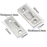 2 Stück Magnetische Türschließer für unauffällige Montage